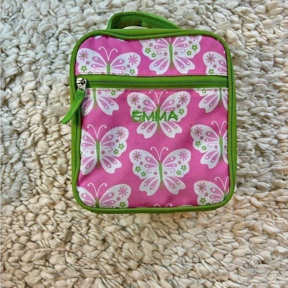 Pottery Barn pink butterfly lunchbox